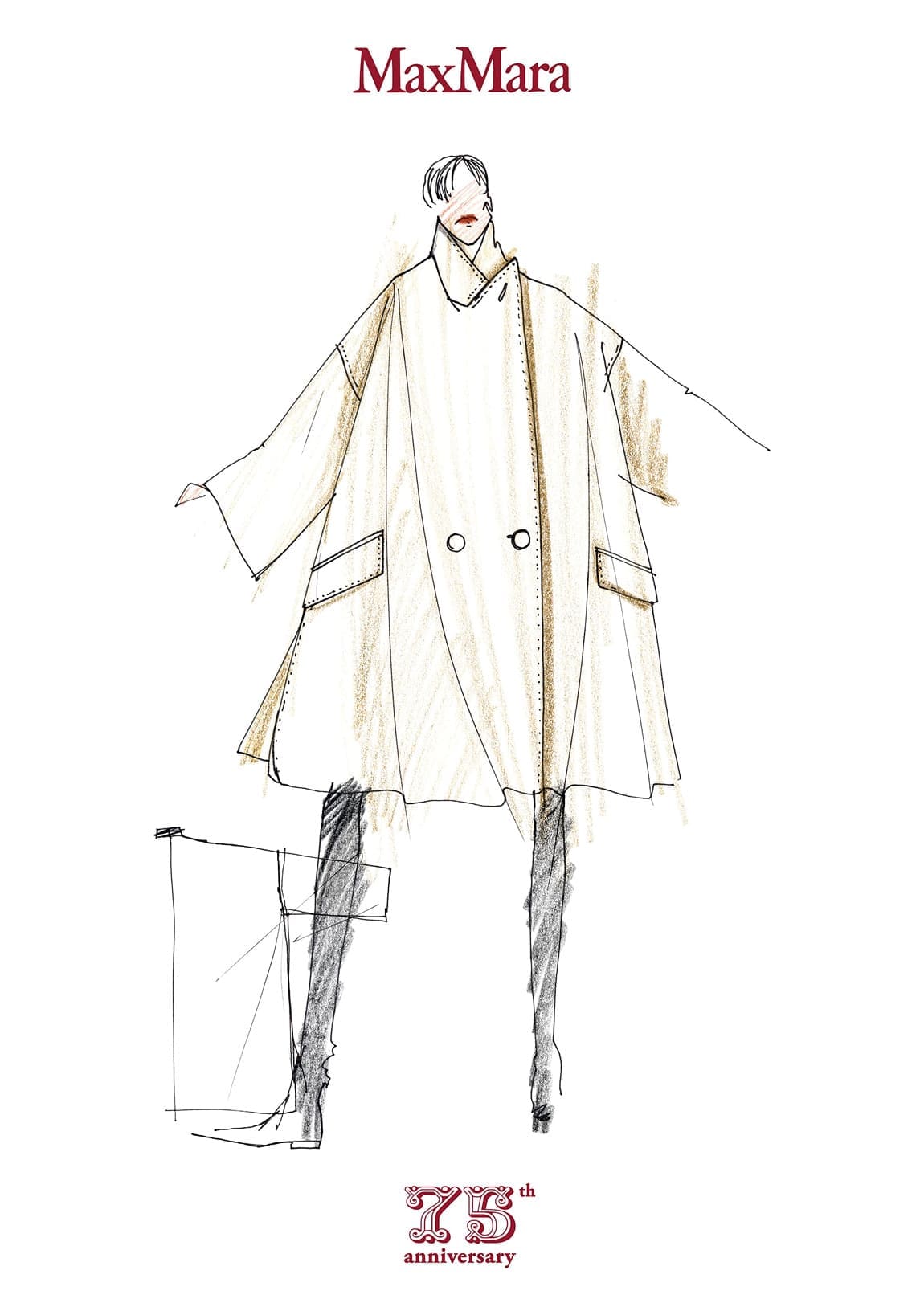 MERIDIAN COATのオリジナルスケッチ