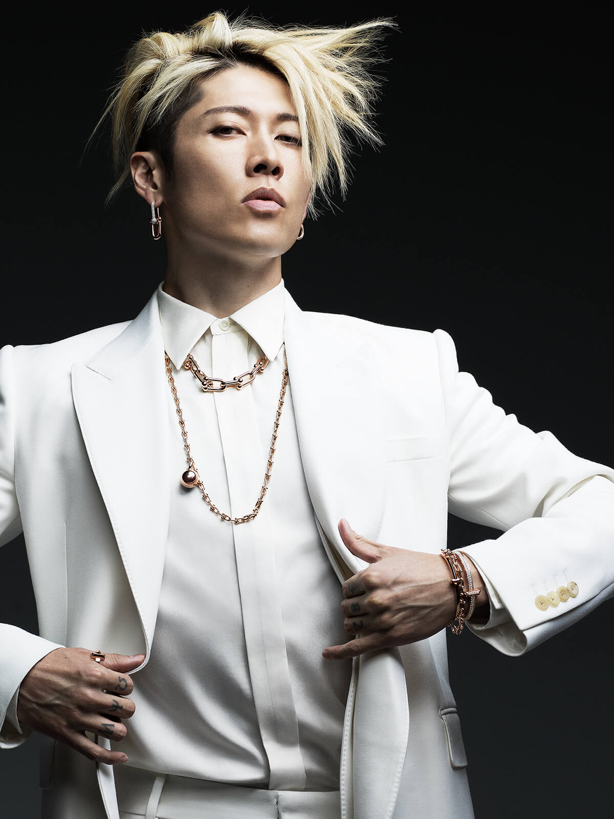 MIYAVIが纏う最新ジュエリーヴィジュアル編 | GOETHE MIYAVI 着用 
